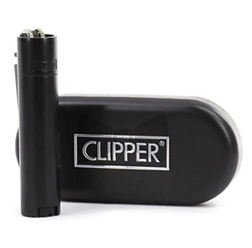 Clipper Metal Flint Lighter - Black Matt 1 Clipper Metal Flint Lighter - Black Matt