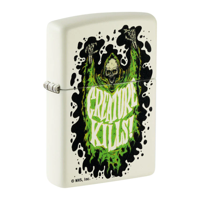 Santa Cruz Skateboards Glow-in-the-Dark Green Zippo Lighter 1 Santa Cruz Skateboards Glow-in-the-Dark Green Zippo Lighter