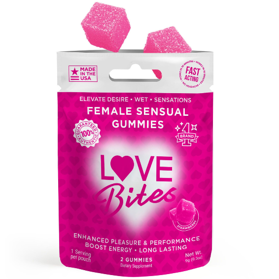 LOVE BITES | FEMALE ENHANCEMENT GUMMIES | 2 COUNT 1 LOVE BITES | FEMALE ENHANCEMENT GUMMIES | 2 COUNT
