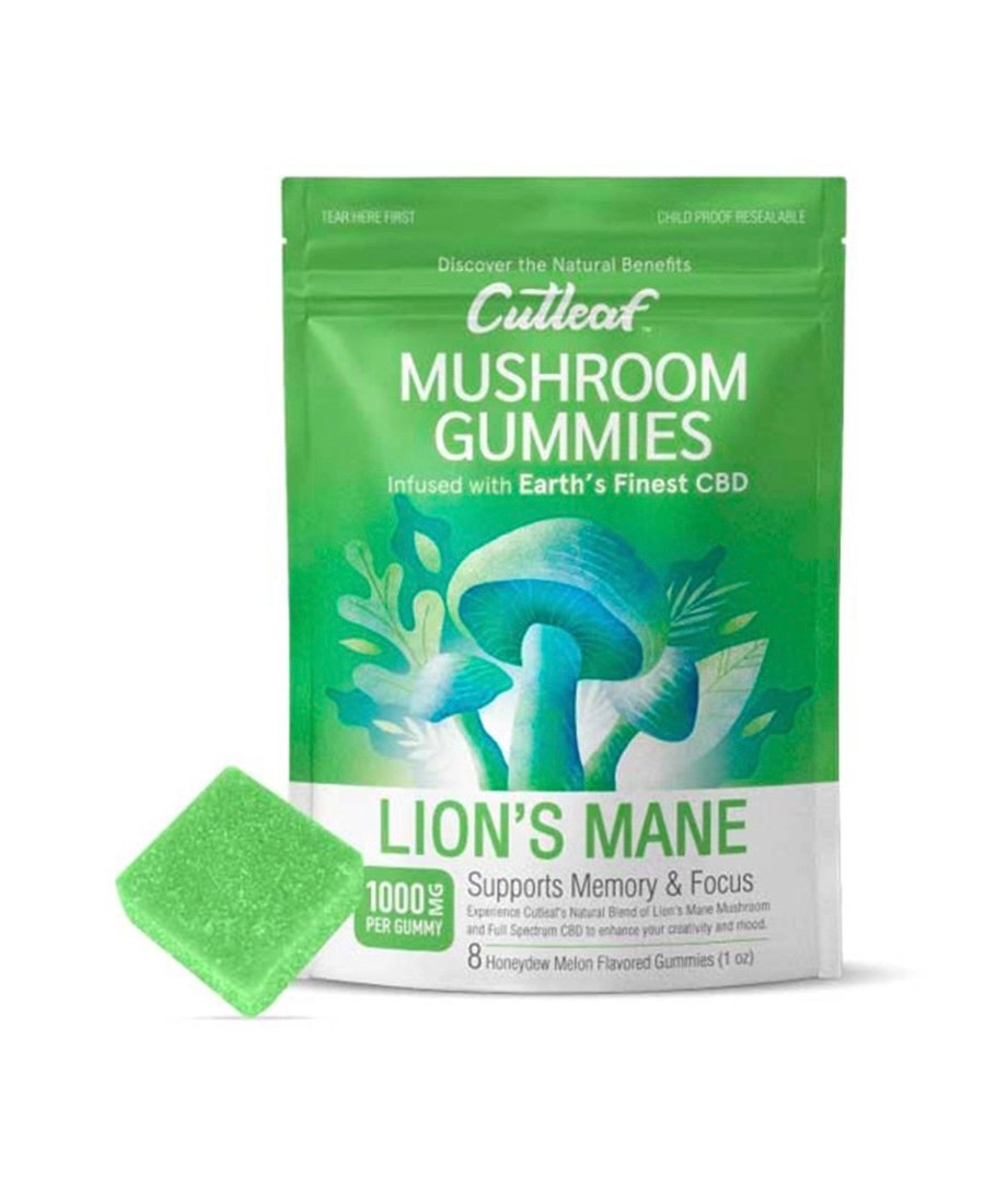 Lion’s Mane Honeydew Melon Cutleaf Mushroom CBD Gummies 1000mg 1 Lion’s Mane Honeydew Melon Cutleaf Mushroom CBD Gummies 1000mg