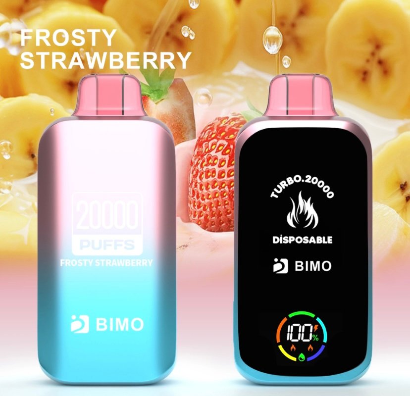 BIMO Turbo 20000 Puffs – Frosty Strawberry 1 BIMO Turbo 20000 Puffs – Frosty Strawberry