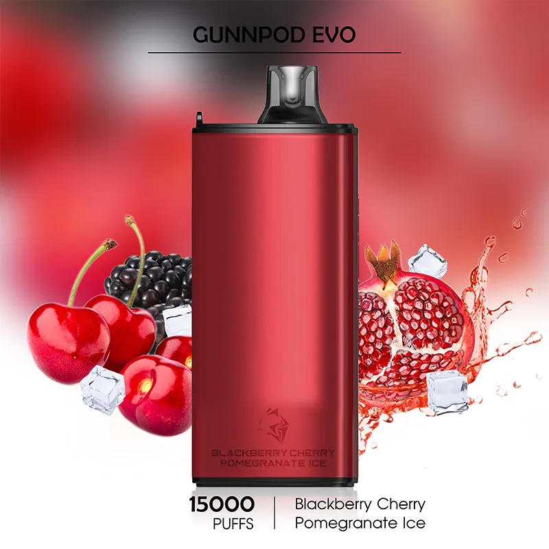 Gunnpod EVO BlackBerry Cherry Pomegranate ice 15000 2 Gunnpod EVO BlackBerry Cherry Pomegranate ice 15000 - Image 2