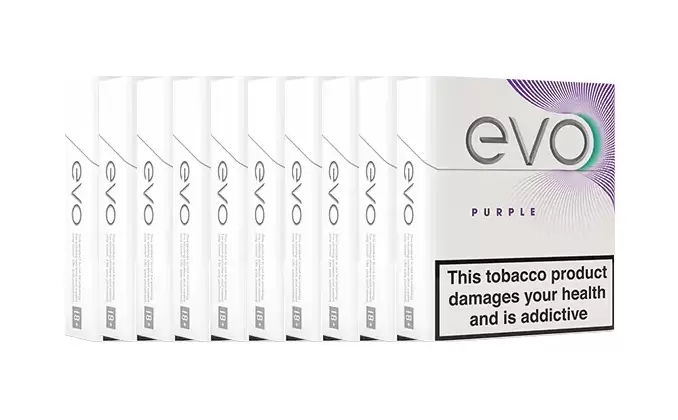 Ploom EVO Tobacco Sticks Purple x 10 (Carton) (200 Sticks) 1 Ploom EVO Tobacco Sticks Purple x 10 (Carton) (200 Sticks)