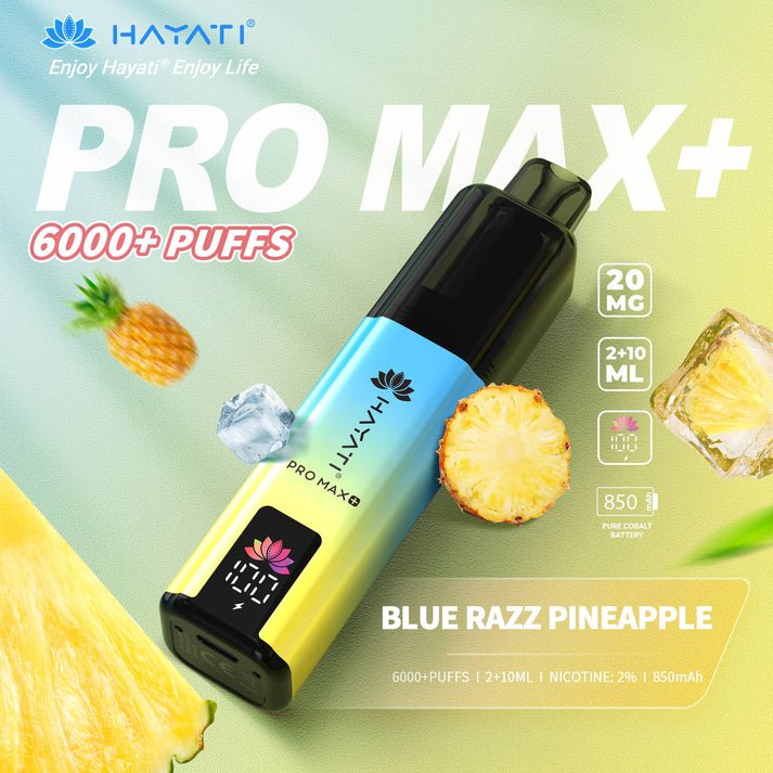 Hayati Pro Max Plus Blue Razz Pineapple 1 Hayati Pro Max Plus Blue Razz Pineapple