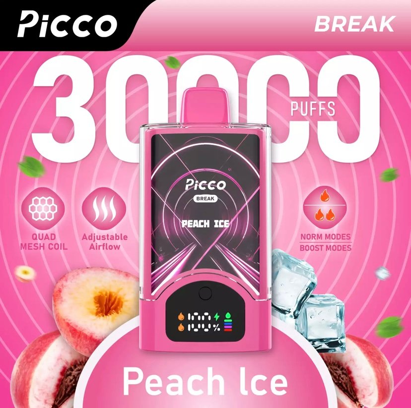 Picco Break 30000 Puffs – Peach Ice 1 Picco Break 30000 Puffs – Peach Ice