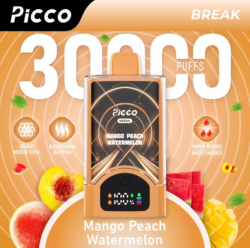Picco Break 30000 Puffs – Mango Peach watermelon 1 Picco Break 30000 Puffs – Mango Peach watermelon