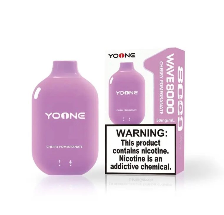 YOONE WAVE 9000 PUFF – CHERRY POMEGRANATE 1 YOONE WAVE 9000 PUFF – CHERRY POMEGRANATE