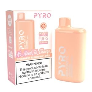 PYRO 6000 PUFFS Strawberry Passion Fruit Apple