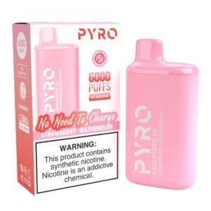 PYRO 6000 PUFFS Strawberry Watermelon