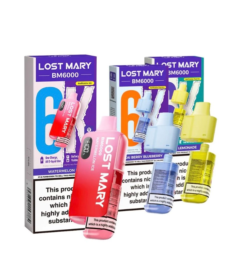 Lost Mary BM6000 Prefilled Kit Bundle 1 Lost Mary BM6000 Prefilled Kit Bundle