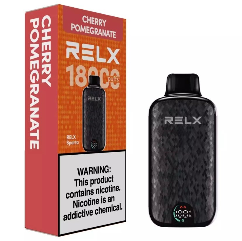 RELX Sparta 18000 Puffs – Cherry Pomegranate 1 RELX Sparta 18000 Puffs – Cherry Pomegranate
