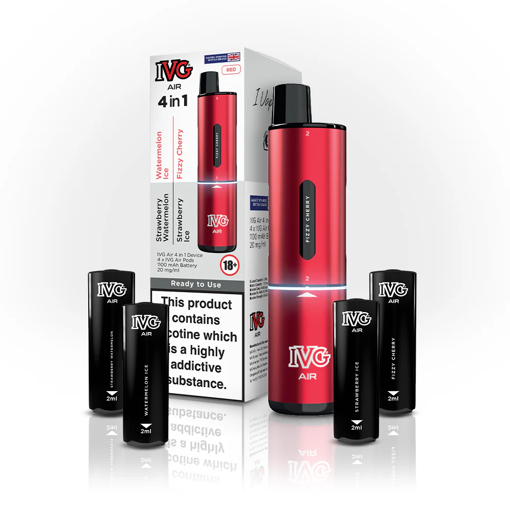 IVG AIR 4 IN 1 RED STARTER KIT 1 IVG AIR 4 IN 1 RED STARTER KIT