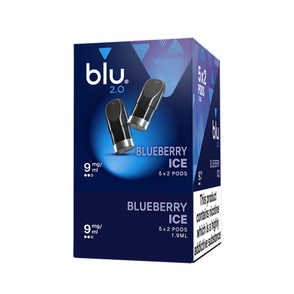 Blu 2.0 Blueberry Ice E Liquid Pods - 5 Boxes 1 Blu 2.0 Blueberry Ice E Liquid Pods - 5 Boxes