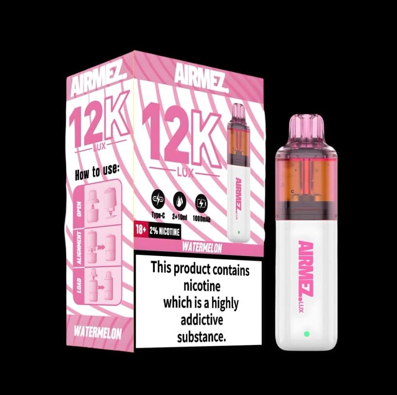 Airmez Lux 12K Watermelon Prefilled Vape Kit 2 Airmez Lux 12K Watermelon Prefilled Vape Kit - Image 2