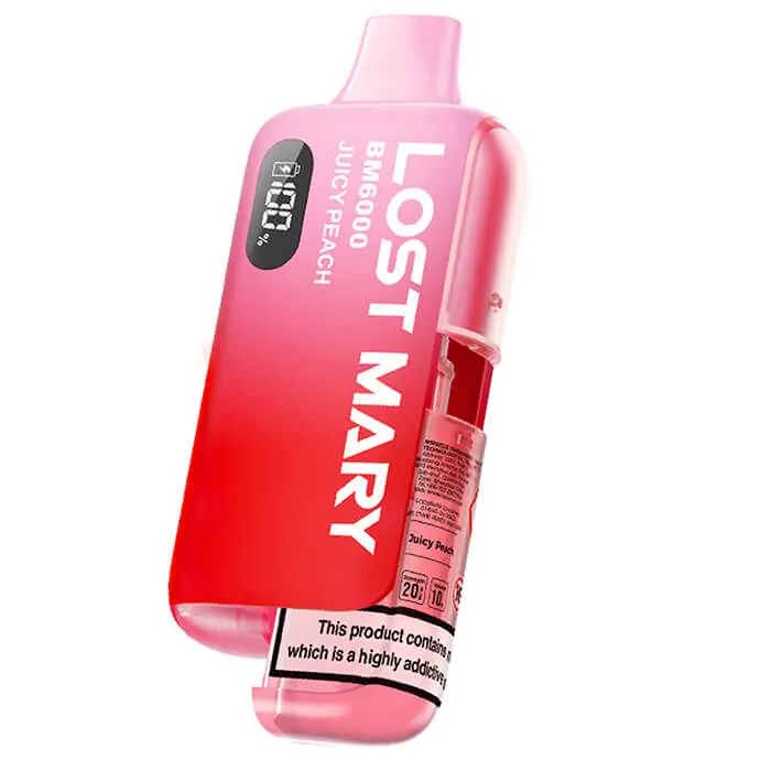 Lost Mary BM6000 Refillable Vape Kit-Juicy Peach 1 Lost Mary BM6000 Refillable Vape Kit-Juicy Peach