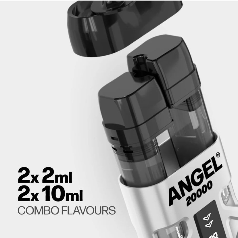 Vendor:ANGEL® 20000 KIT White Edition 2x (2ml + 10ml) Fresh Menthol Mojito, Lemon & Lime 3 Vendor:ANGEL® 20000 KIT White Edition 2x (2ml + 10ml) Fresh Menthol Mojito, Lemon & Lime - Image 3
