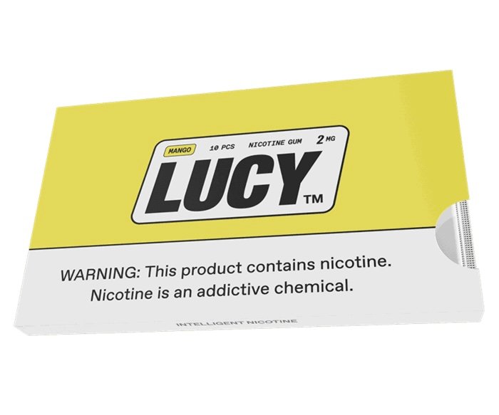 Lucy Mango 2MG Nicotine Gum 1 Lucy Mango 2MG Nicotine Gum