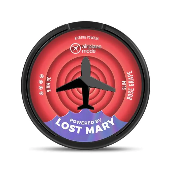 Lost Mary Airplane Mode Nicotine Pouches - Rose Grape - 20PK 1 Lost Mary Airplane Mode Nicotine Pouches - Rose Grape - 20PK