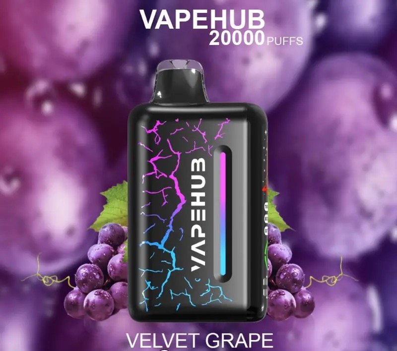 VAPEHUB VELVET GRAPE – 20000 PUFFS 1 VAPEHUB VELVET GRAPE – 20000 PUFFS