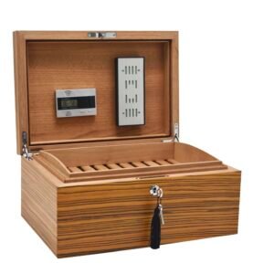 150 Stick Macassar Zebra Humidor Matt Finish