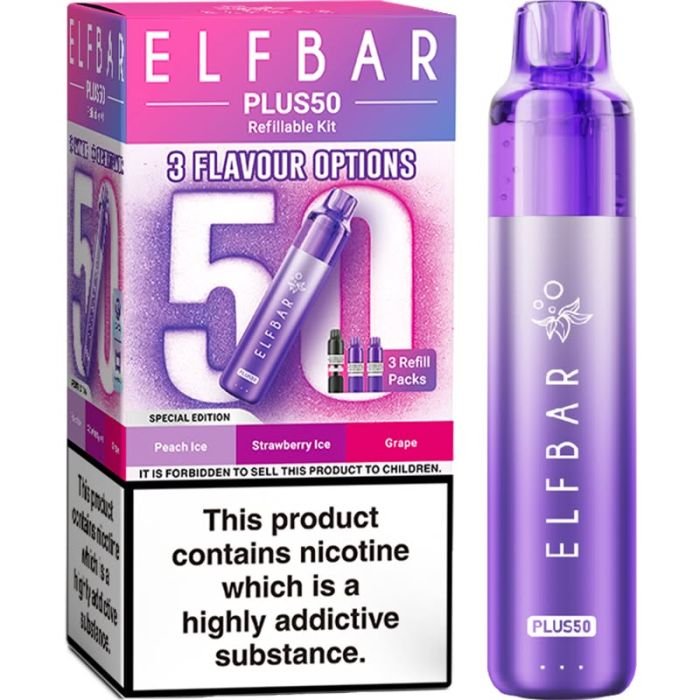 Elf Bar Plus 50 pod vape kit 30ml 16 Elf Bar Plus 50 pod vape kit 30ml - Image 16