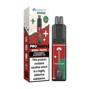 STRAWBERRY RASPBERRY ICE HAYATI PRO MAX+ 6000 PUFFS KIT CHRISTMAS EDITION