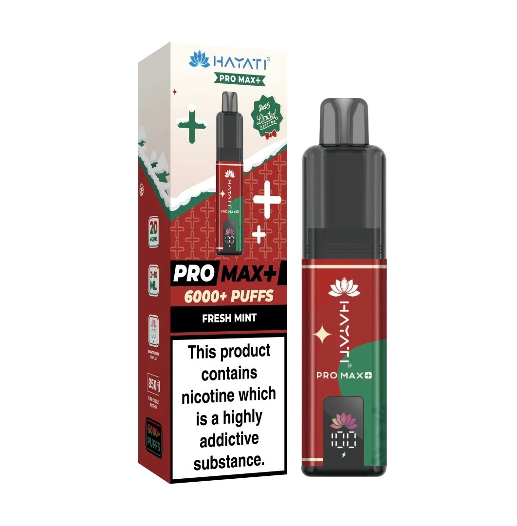 FRESH MINT HAYATI PRO MAX+ 6000 PUFFS KIT CHRISTMAS EDITION 1 FRESH MINT HAYATI PRO MAX+ 6000 PUFFS KIT CHRISTMAS EDITION