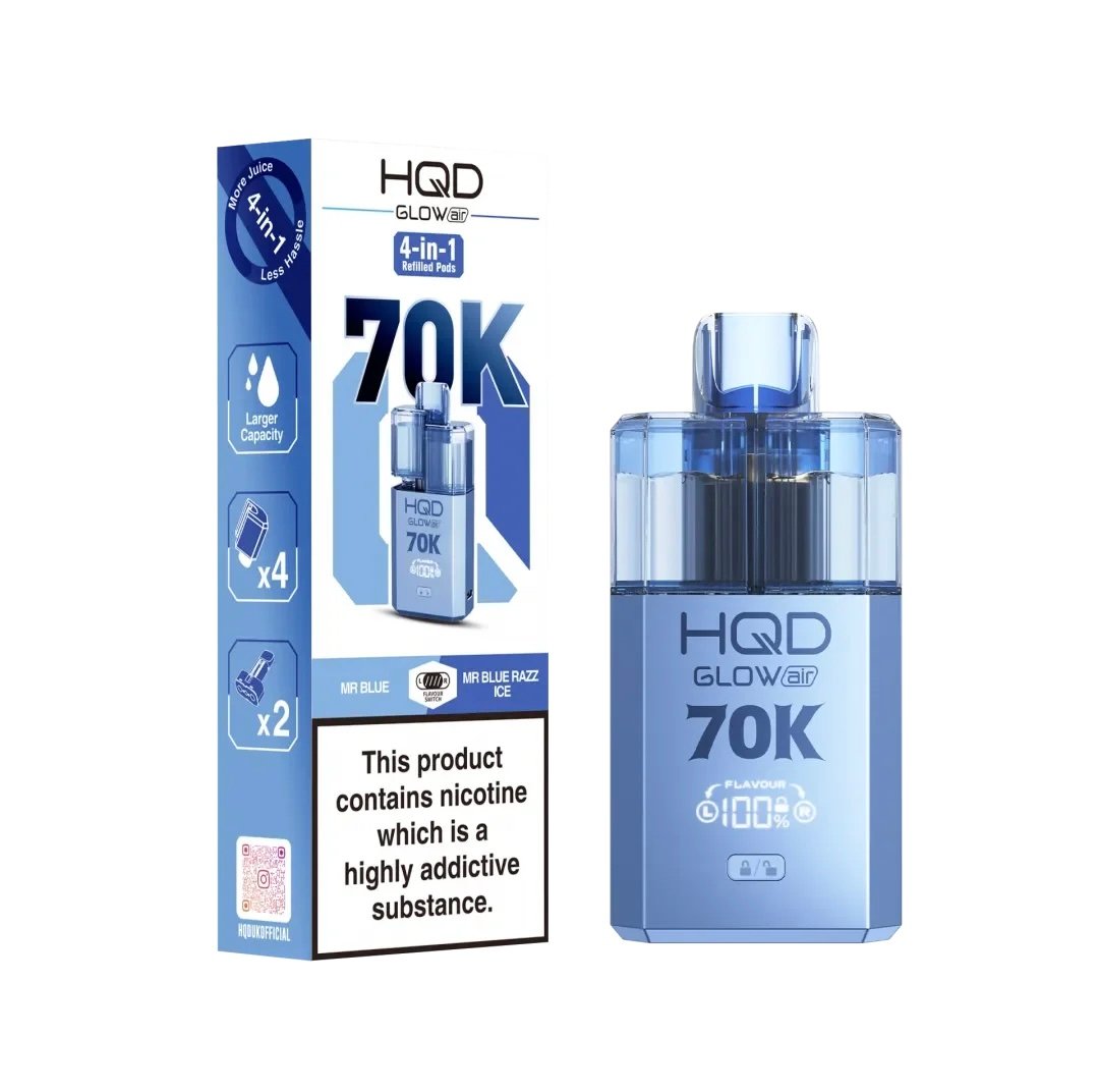 MR BLUE / MR BLUE RAZZ ICE HQD GLOW AIR 70K PUFFS PREFILLED POD KIT 1 MR BLUE / MR BLUE RAZZ ICE HQD GLOW AIR 70K PUFFS PREFILLED POD KIT