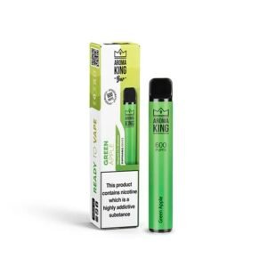 10mg Aroma King Bar 600 Disposable Vape Green Apple