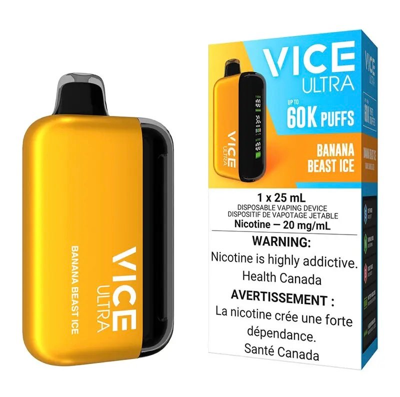 Vice Ultra Disposable Vape Device – Banana Beast Ice 1 Vice Ultra Disposable Vape Device – Banana Beast Ice