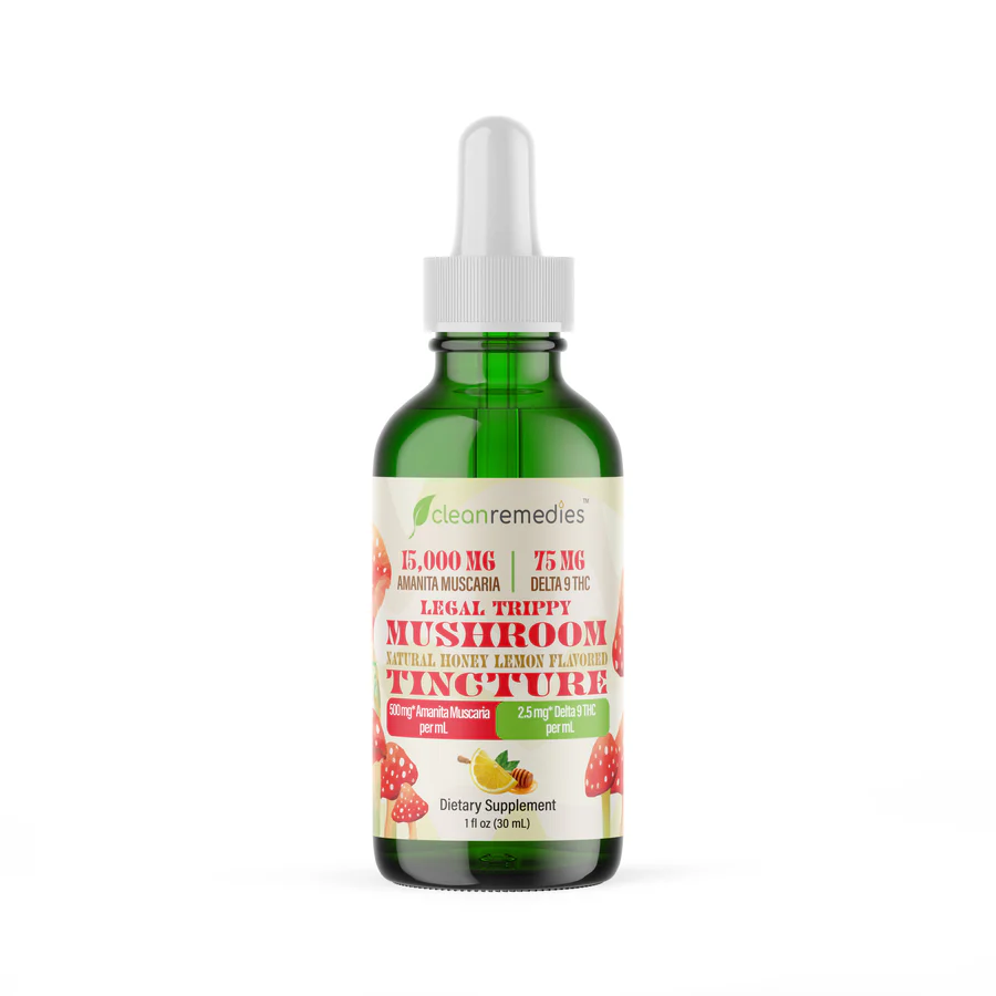 Amanita Muscaria Psychedelic Mushroom Tincture with Delta 9 THC 1 Amanita Muscaria Psychedelic Mushroom Tincture with Delta 9 THC