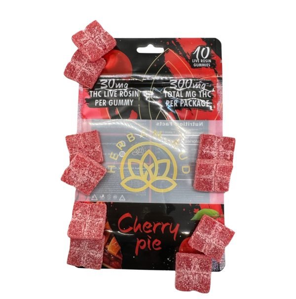 Delta-9 THC Gummies – 300mg – Cherry Pie 1 Delta-9 THC Gummies – 300mg – Cherry Pie