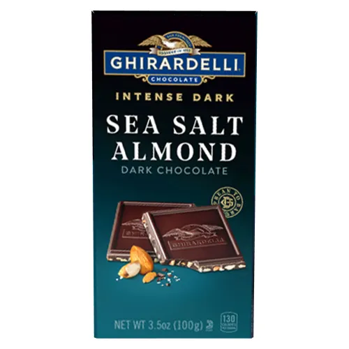 Ghirardelli Intense Dark Sea Salt Almond (Case of 12) 1 Ghirardelli Intense Dark Sea Salt Almond (Case of 12)